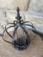 Metalldeko Krone Windlicht Vintage Deko Gartendeko