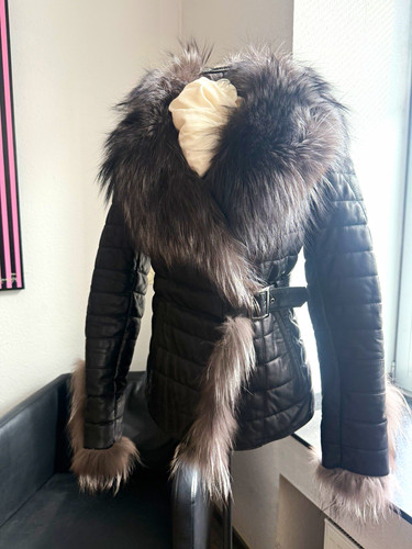 Damen leder steppjacke - damen, leder-steppjacke