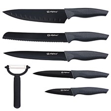 6er Messerset Edelstahl