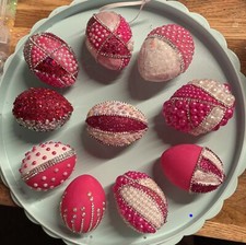 10 ostereier design glitzer