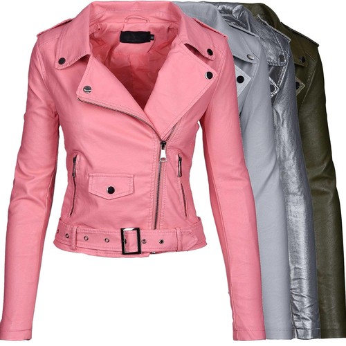 Damen kunstleder jacke - damen,