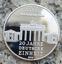 Deutschland Medaille 2010 in PP - 20 Jahre Deutsche Einheit -