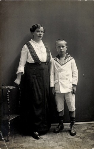 Foto frau und ihr sohn - sohn, in