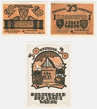3 Banknoten Notgeld Reutergeld