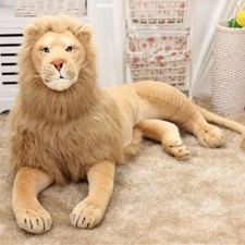 70CM Riesiger großer Löwe Plüsch Stofftiere liegende Puppe Kuscheltiere Dekor