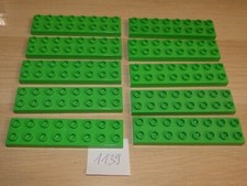 Lego Duplo 16er Noppen 2x8 Bausteine Lange Steine flach  (NR.1139)
