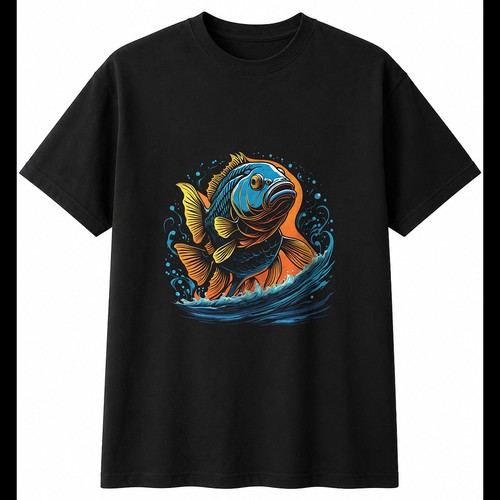 Oscar fish the waves meer - the,