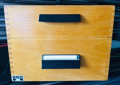Großer vintage karteikasten - großer,