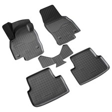 3D Gummi Fussmatten passend für VW Polo VI | BJ ab 2017> | passgenau mit Rand