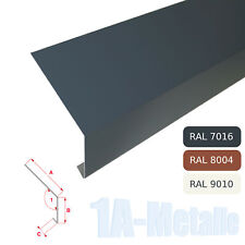 Traufblech Aluminium Rinneneinhang Winkelblech Alu Dachblech RAL Farbe Traufe T