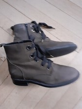 Oxmox Stiefeletten Schnür Boots, olivgrün Wildleder  Gr. 41 Top Zustand