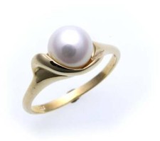 Damen ring echt gold 333 - damen, perle