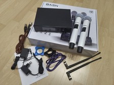 BASN BMIC-2 Funkmikrofon UHF weiß / TOP Zustand / perfekt für Hochzeiten NP 149$