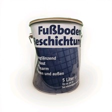 Fußbodenfarbe 5L Keller grau Balkon Boden Kieselgrau Ral 7032 BEULE