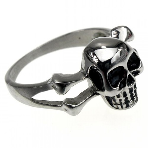 Edelstahl ring skull - edelstahl-, &