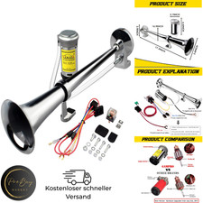 12V 150dB LKW Hupe Chrom Zink