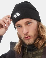 The North Face Hut Hat Cap Chapeau Mütze Schwarz Unisex DOCKWKR Beanie Woolie 