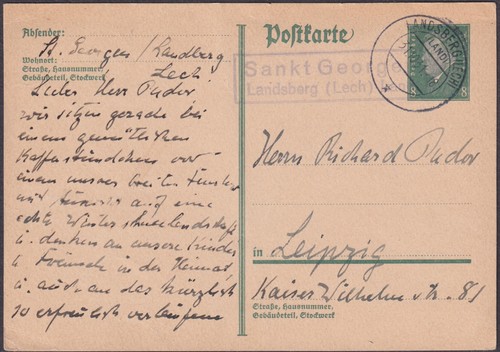 Landpoststempel sankt georgen - sankt,