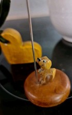 HUND Holz Postkartenhalter Fotohalter Foto-Ständer Memo Clip Halter + Deko HERZ