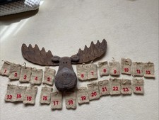 Adventskalender Elch Holz