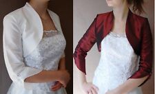 Jacke 36 creme bordo Bolero Brautjacke zu Brautkleid Ballkleid Abendkleid neu