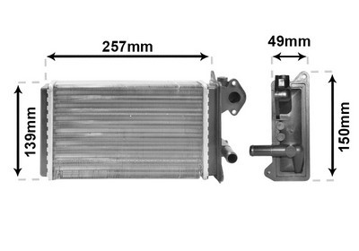 Van wezel wärmetauscher für - van,
