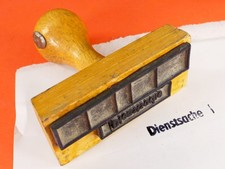 Stempel der Wehrmacht "Dienstsache"