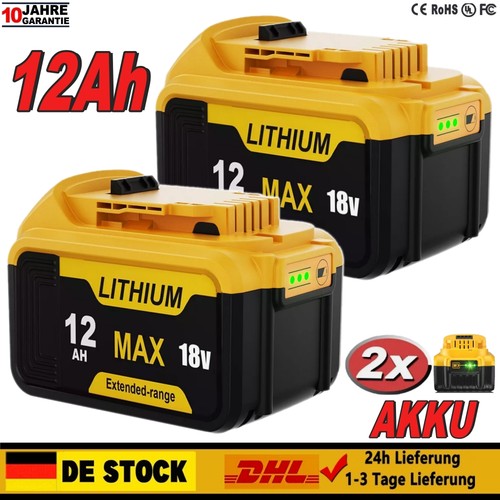 12ah für dewalt 18v akku - 12ah,