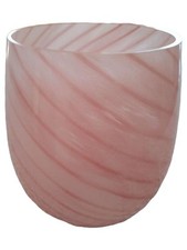 DEPOT Windlicht Rosa Glas Modern Deko ca. 12x13cm