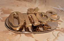 Geldklammer/Geldspange/Metall/Geldklammer/Gold/Silber Schriftzug "at Once"RETRO