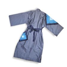 Traditional Japanese Kimonos Robe Greyish-Blue with a Belt and Size M-X-Large