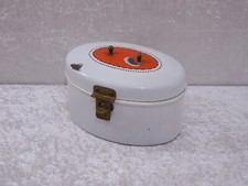 Antike Art Deco Emaille Bonbonniere Dose - Vintage um 1920 - DEFEKT für Bastler