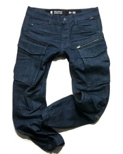 G-Star Men / Herren W34 / L32 Rovic Cargo Blue Jeans Pantalon Zip 3D Tapered