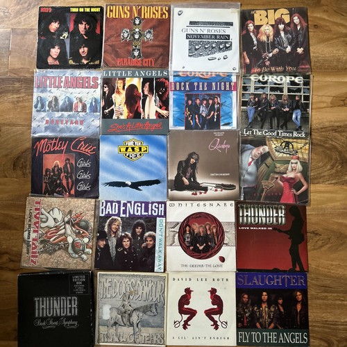 Rock vinyl singles - 80’s, x20