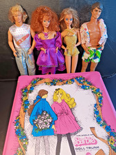 Barbie Ken 80er Jahre Modepuppen Sammlung +  trunk koffer vintage 80s rockstar