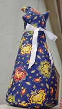 ABHOLUNG Türstoper Katze Blau Bunt  ca. 35cm NEU