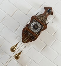 edle Zaanse Clock Wanduhr Freischwinger Halbstundenschlag auf Glocke Holland