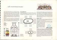 MINITRIX Katalog 1978 Ratgeber