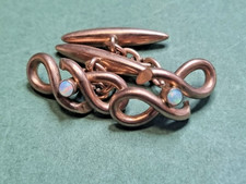 antike Manschettenknöpfe Herren 333 8kt Rotgold mit Opalen , Chariwari