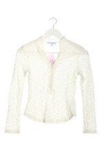 ANNE FONTAINE Spitzenbluse Damen Bluse Gr. DE 34 wollweiß Casual-Look