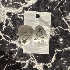 SMARGO zwei Stück Opa Gitarren Plektrum Gitarrenplektrum für Vatertag Geburtstag Weihnachten