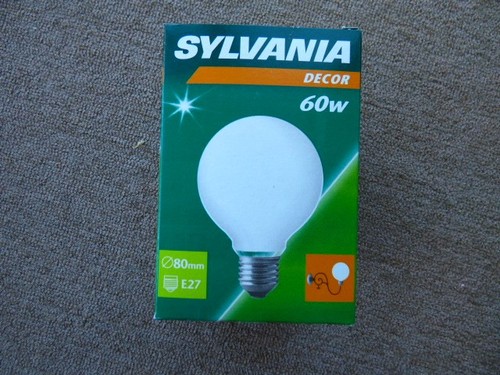 Sylvania globelampe e27 d80 - sylvania, e27,