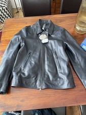 GIORGIO BRATO Klassische Premium Lederjacke - Blue, Gr 46 / S, NEU!