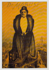 Cinema Filmplakatkarte, Dr. Mabuse, Rufdolf Klein-Rogge, 1922