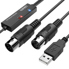 LEKATO USB MIDI Kabel Midi USB