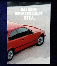 BMW 3er, E 36, Coupe Prospekt 1.1992 Modelle:  318iS, 320i, 325i Coupe Faltblatt