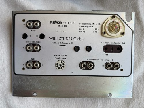 Revox g36 anschlussterminal - g36,