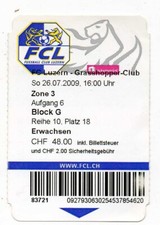 Ticket CH FC Luzern - Grashoppers Zürich 26.07.2009