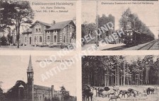 AK Postkarte Dessau Mehrfachansicht Haideburg - gelaufen 1920