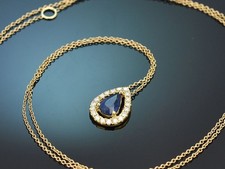 ZARTES SAPHIR COLLIER MIT